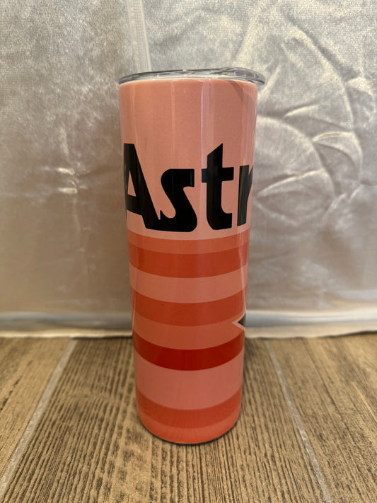 Pink Astros Tumbler